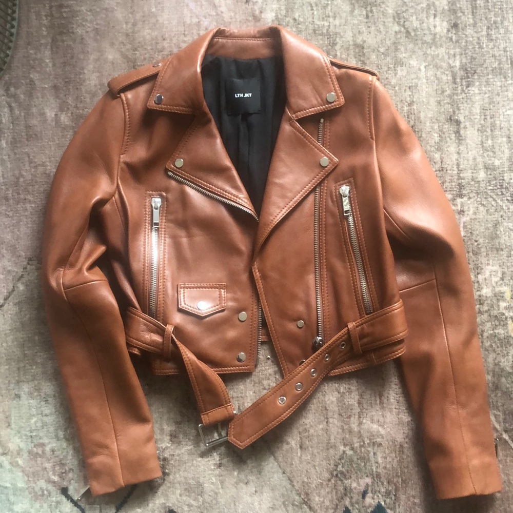 NWOT LTH JKT Brown Leather Jacket Small
